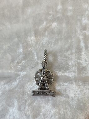 Brighton Illinois Ferris Wheel Silver Charm